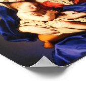 Mutter Maria und Kind Jesus Poster (Ecke)