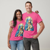 Mutter Maria und Säugling Jesus T-Shirt (Unisex)
