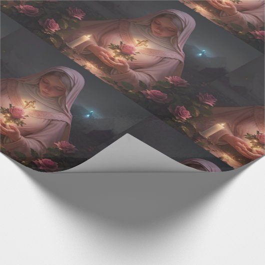 Mutter Maria verpackt Papier Geschenkpapier (Ecke)