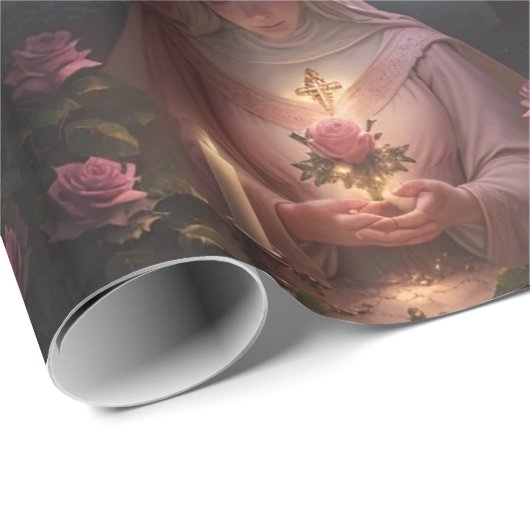 Mutter Maria verpackt Papier Geschenkpapier (Rolleneckpunkt)