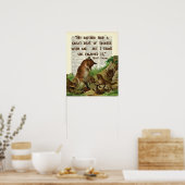 Mutter Mark Twain Fox Art Antique Dictionary Pages Poster (Küche)