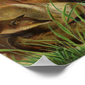 Mutter Mark Twain Fox Art Antique Dictionary Pages Poster (Ecke)