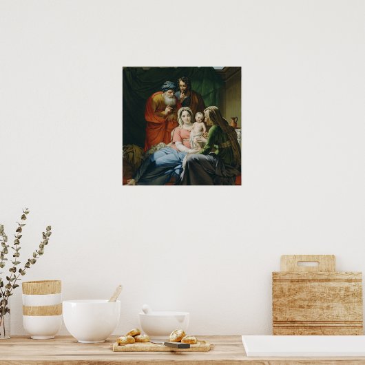 Mutter Mary and Baby Jesus Poster (Küche)