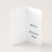 Mutter Mary Baby Jesus Christ Lila und Gold Visitenkarten (Innenseite)