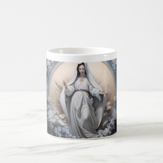 Mutter Mary Blessing Version 1 Kaffeetasse (Mittel)