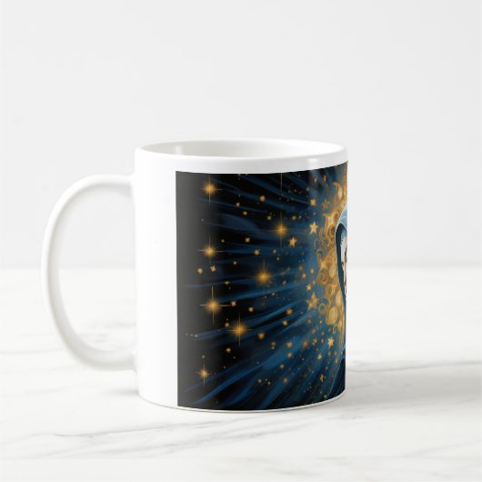 Mutter Mary Blessing Version 4 Kaffeetasse (Links)