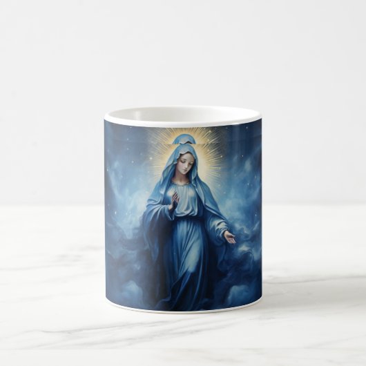 Mutter Mary Blessing Version 5 Kaffeetasse (Mittel)
