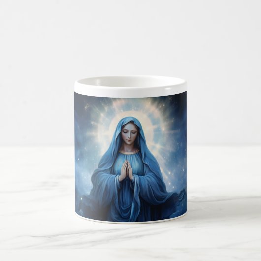 Mutter Mary Blessing Version 9 Kaffeetasse (Mittel)