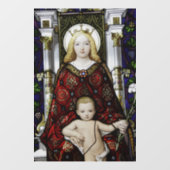 MUTTER MARY (BLOND) BABY JESUS FENSTELLE FENSTERAUFKLEBER (Blatt)