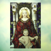 MUTTER MARY (BLOND) BABY JESUS FENSTELLE FENSTERAUFKLEBER (Blatt 3)