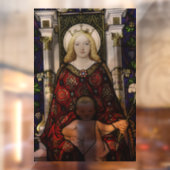 MUTTER MARY (BLOND) BABY JESUS FENSTELLE FENSTERAUFKLEBER (Blatt 2)