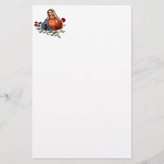Mutter MAry Briefpapier (Vorderseite)