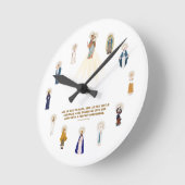 Mutter Mary Clock Runde Wanduhr (Winkel)