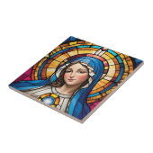 Mutter Mary Colorful verkettete Glass Jungfrau Mar Fliese (Seite)