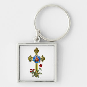 Mutter Mary Cross Schlüsselanhänger