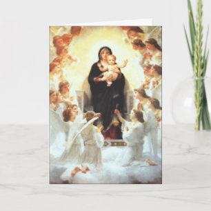 Mutter Mary Custom Greetings Card Feiertagskarte