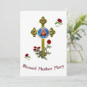 Mutter MAry Feiertagskarte (Stehend Vorderseite)