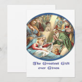 Mutter Mary Feiertagskarte (Vorne/Hinten)