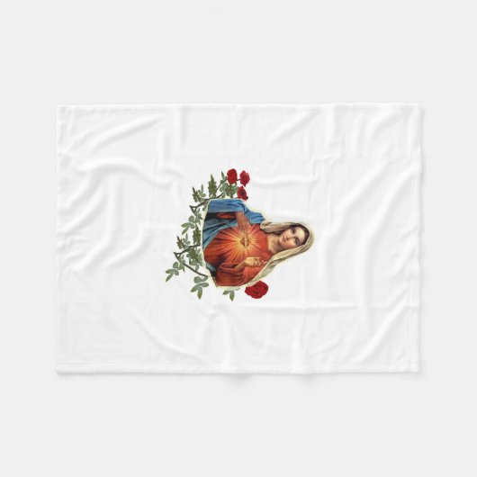 Mutter MAry Fleecedecke (Vorderseite (Horizontal))