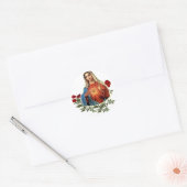 Mutter Mary gibt Geschenkartikel Runder Aufkleber (Umschlag)