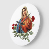 Mutter Mary Große Wanduhr (Winkel)