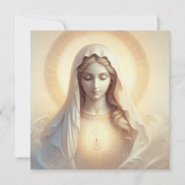 Mutter Mary in sanften weißen Tönen