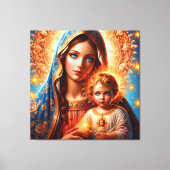 Mutter Mary & Jesus Canvas Print Picture Leinwanddruck (Vorderseite)
