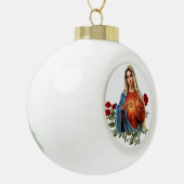 Mutter MAry Keramik Kugel-Ornament (Links)
