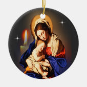 Mutter Mary Keramik Ornament (Vorne)