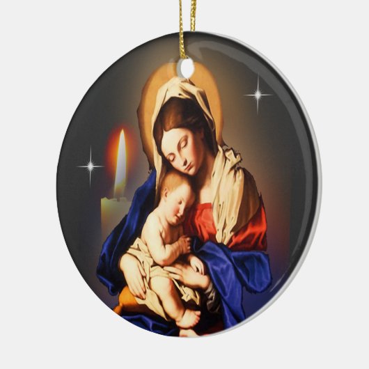 Mutter Mary Keramik Ornament (Links)
