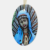 Mutter Mary Keramik Ornament (Links)