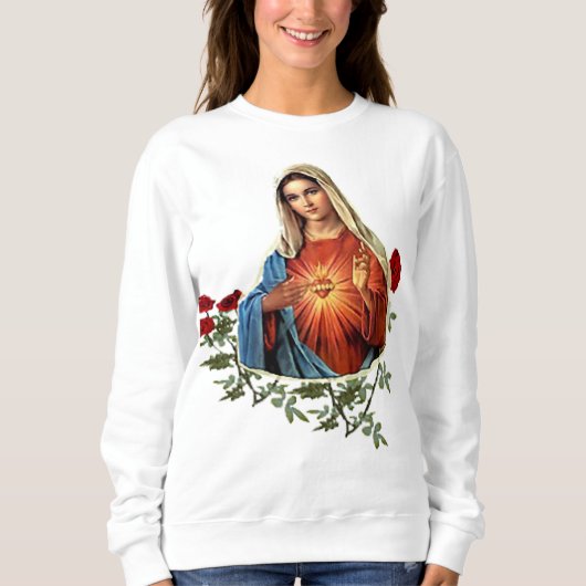 Mutter Mary Kleidung Sweatshirt (Vorderseite)