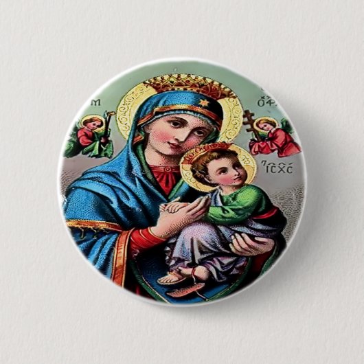 Mutter-Mary-Knopf Button (Vorderseite)