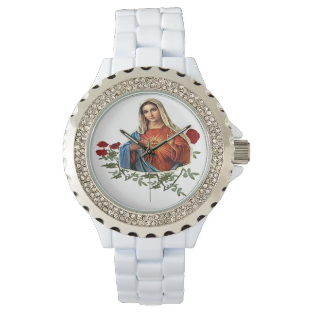 Mutter Mary Kunstprodukte Armbanduhr (Vorderseite)