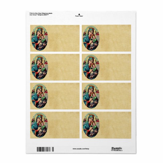 Mutter Mary Label (Vorne)