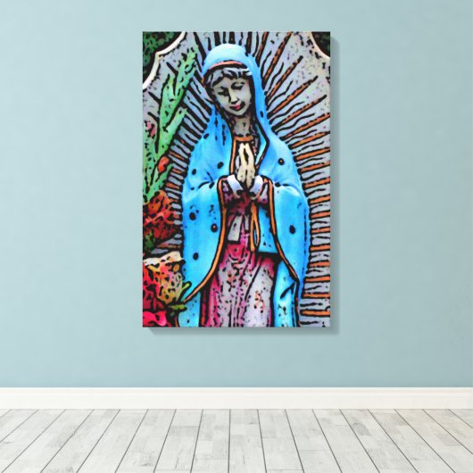 Mutter Mary Leinwanddruck (Insitu (Holzboden))