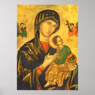 Mutter Mary Madonna & Child Baby Jesus Poster
