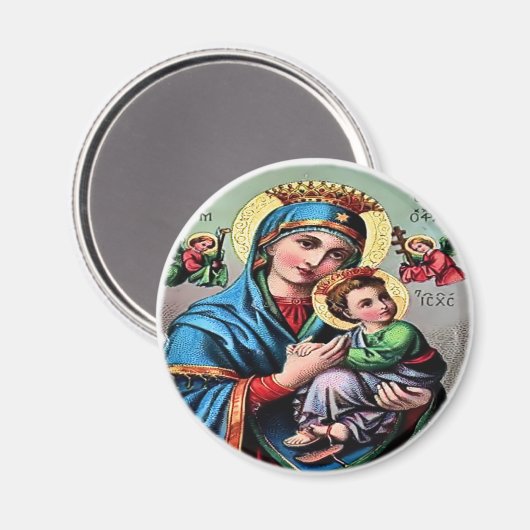 Mutter Mary Magnet (Vorderseite/Rückseite)