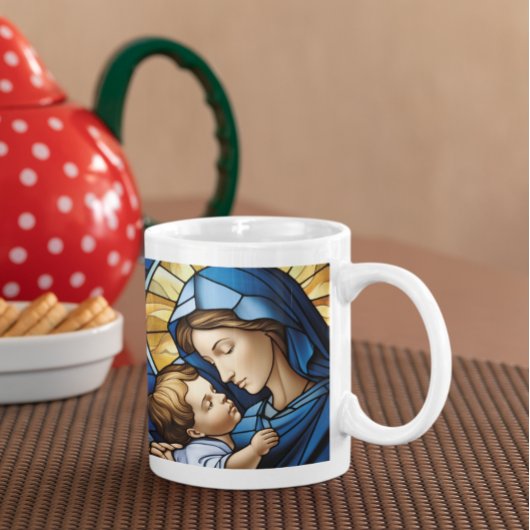 Mutter Mary mit Baby Jesus Version 15 Kaffeetasse
