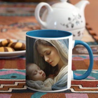 Mutter Mary mit Baby Jesus Version 1 Kaffeetasse