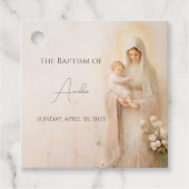 Mutter Mary mit Baby-Taufe Geschenkanhänger (Vorderseite)