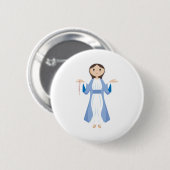 Mutter Mary mit Rosenbeet Button (Vorne & Hinten)