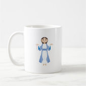 Mutter Mary mit Rosenbeet Kaffeetasse (Links)