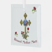 Mutter MAry Ornament Aus Glas (Vorderseite links)