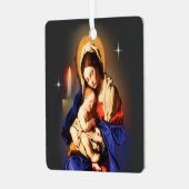 Mutter Mary Ornament Aus Metall (Vorderseite links)