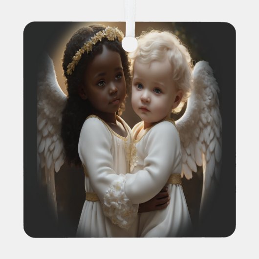 Mutter Mary Ornament Aus Metall (Rückseite)