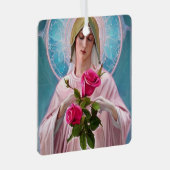 Mutter Mary Ornament Aus Metall (Vorderseite Rechts)