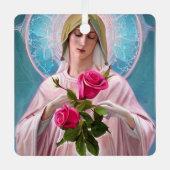 Mutter Mary Ornament Aus Metall (Vorderseite)