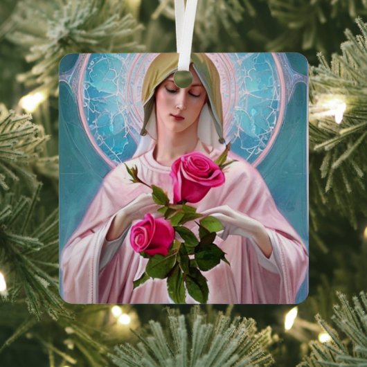 Mutter Mary Ornament Aus Metall (InSitu)