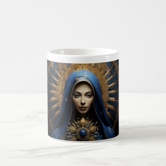 Mutter Mary Praying Version 3 Kaffeetasse (Mittel)